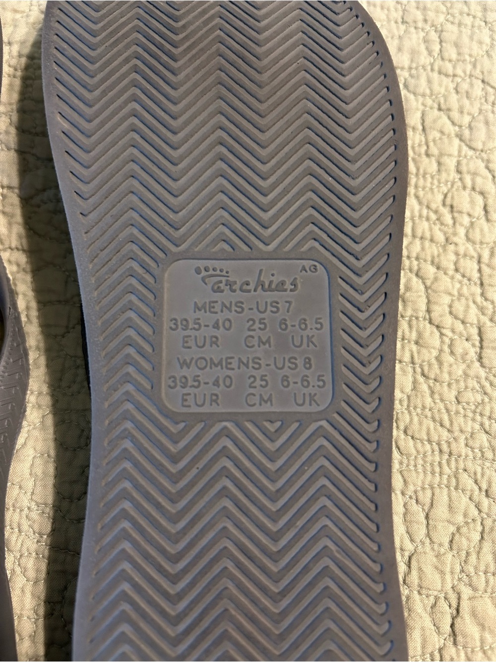 Gray archies Flip Flop Sandals - Picture 6 of 6